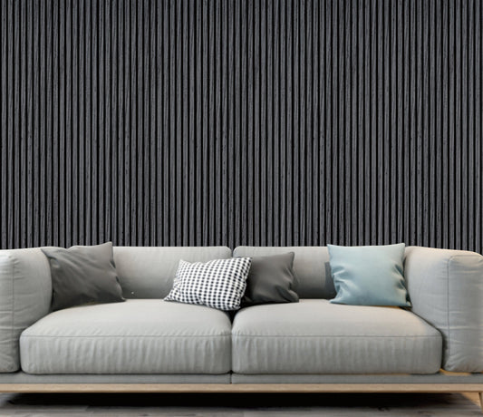 Wall Panel 01C - Dark Grey - Acoustic - 240cm - (1 pack / 4pcs)