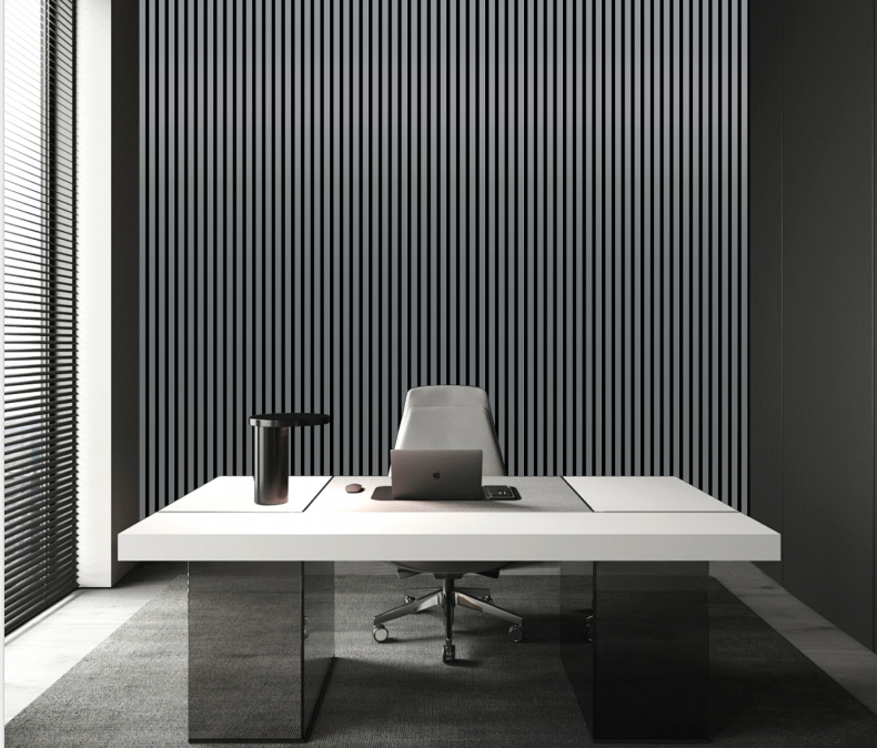 Wall Panel 01WJ - Metallic Dark Grey - Acoustic - 240cm - (1 pack / 4pcs)