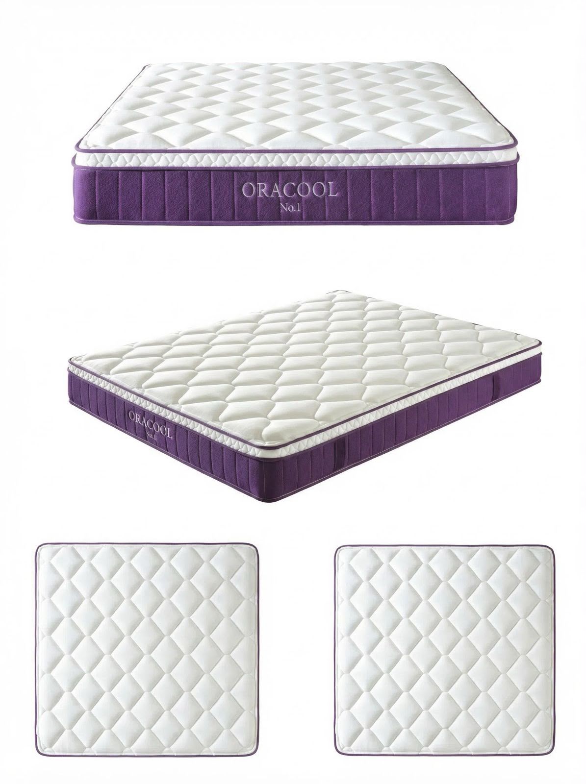 ORACOOL No.1 Hybrid Mattress in a Box - 28cm Deep 7-Zone Pocket Spring, Medium