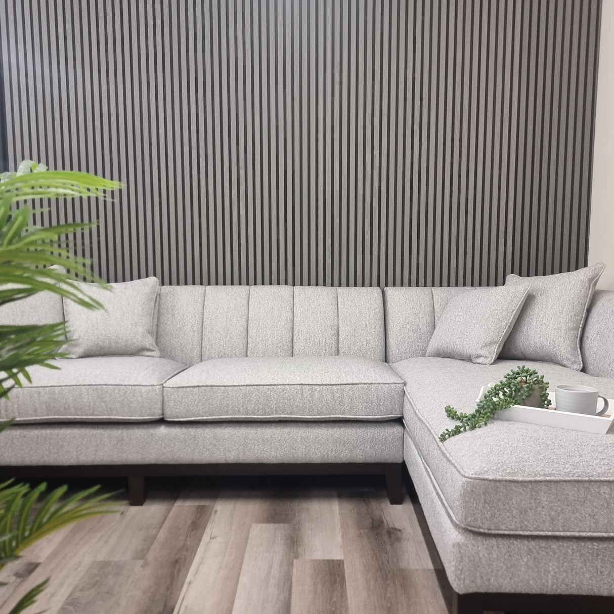 WPC Wall Panels - Wood Effect Slatted Wall Panels - 235cm x 15cm (14 pack)