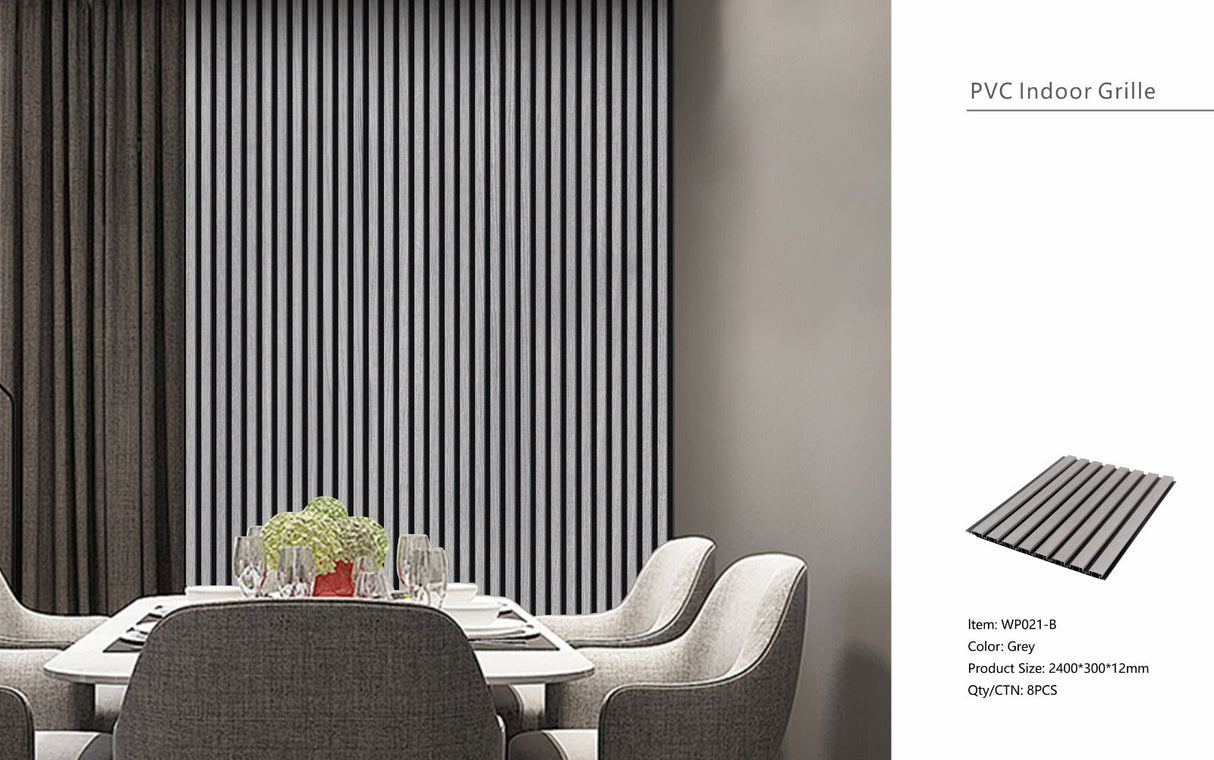 Grey Seamless PVC Wall Panel 30 x 240cm