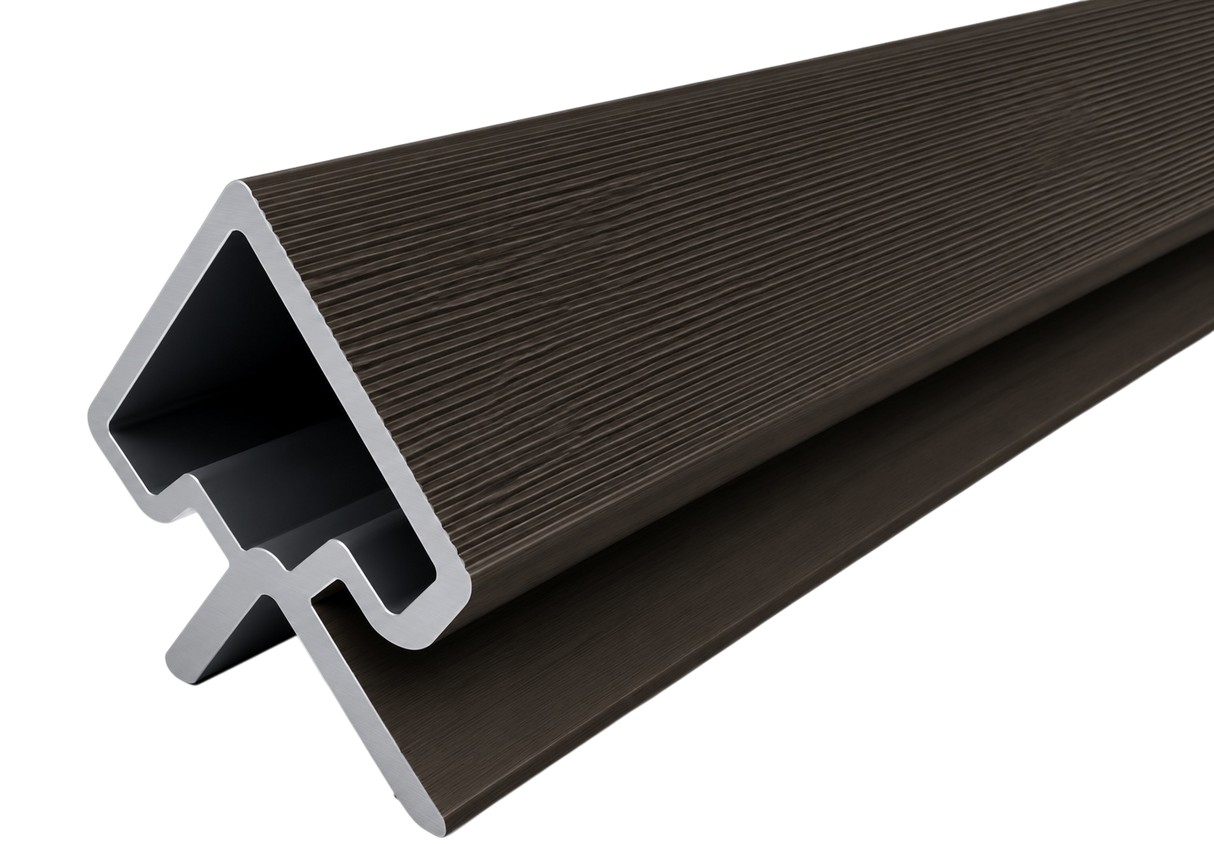 Dark Brown Outdoor Panel Corner Trim 290cm