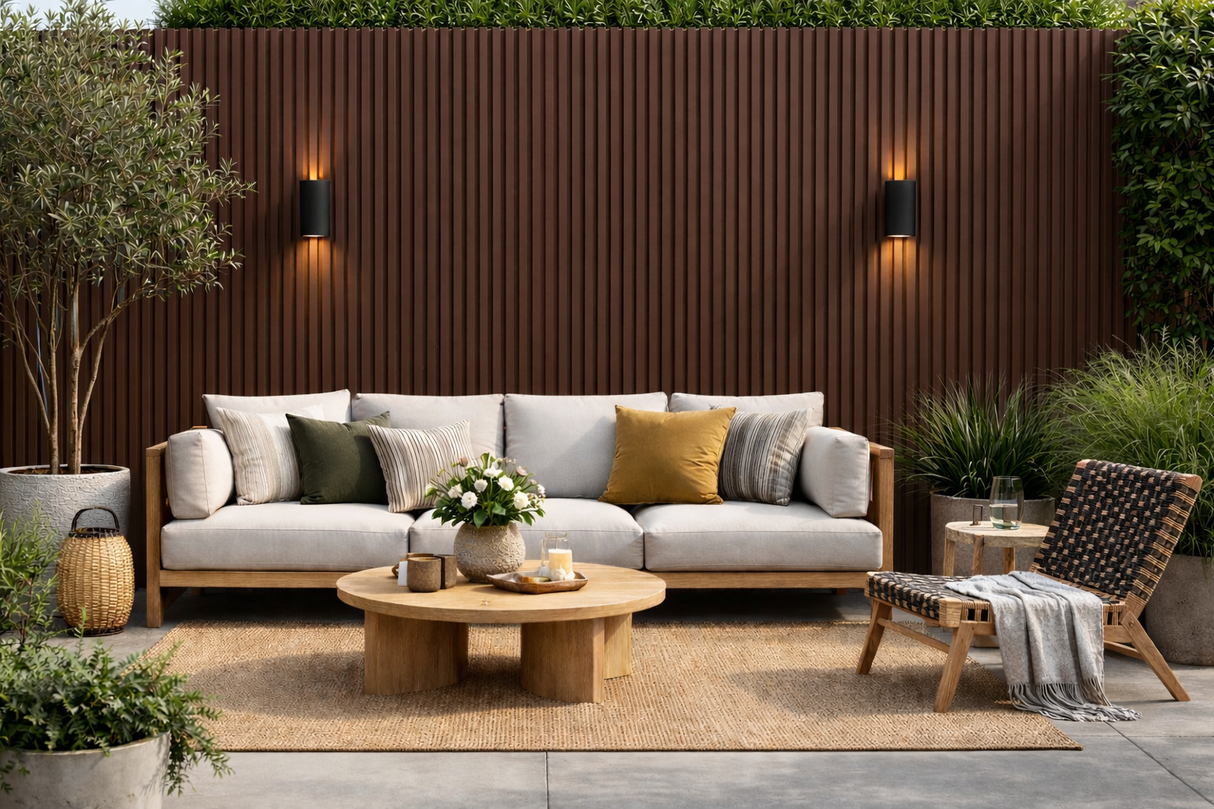 Light Brown UV Resistant Outdoor Wall Panel