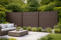 Dark Brown Composite Outdoor Fencing