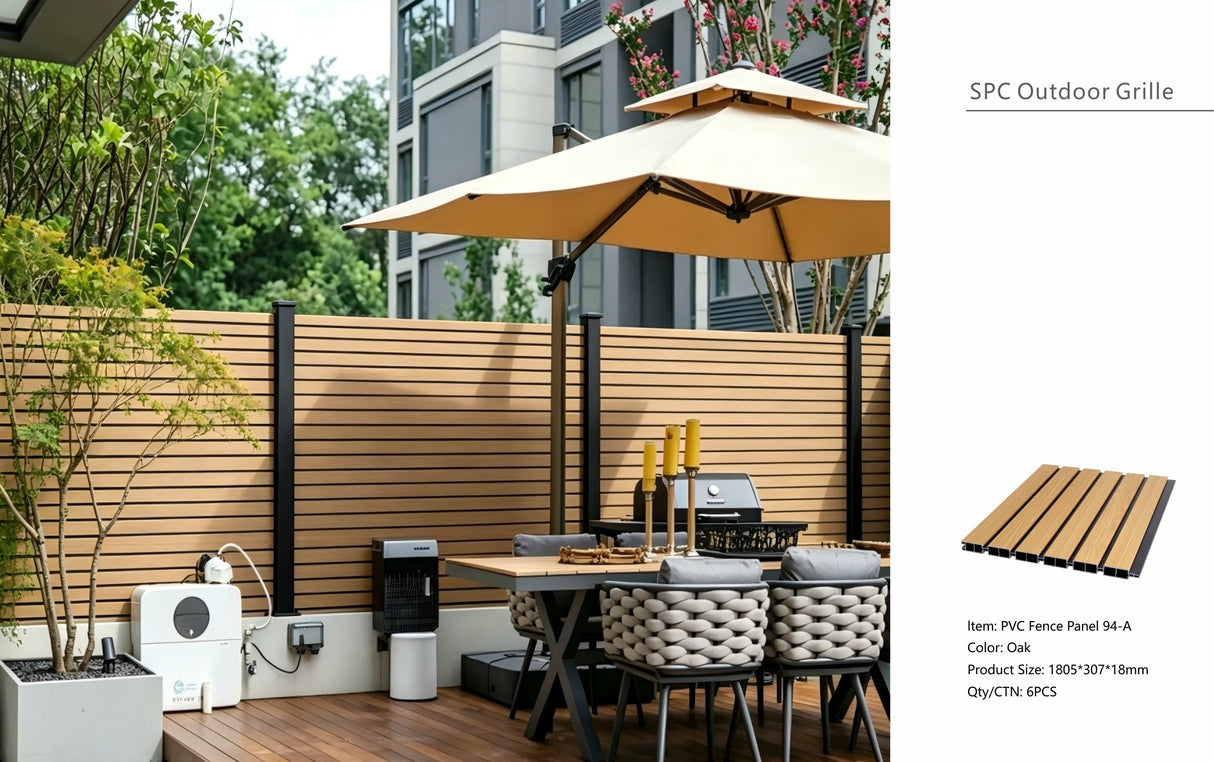 Oak Composite Outdoor Fencing 180cm