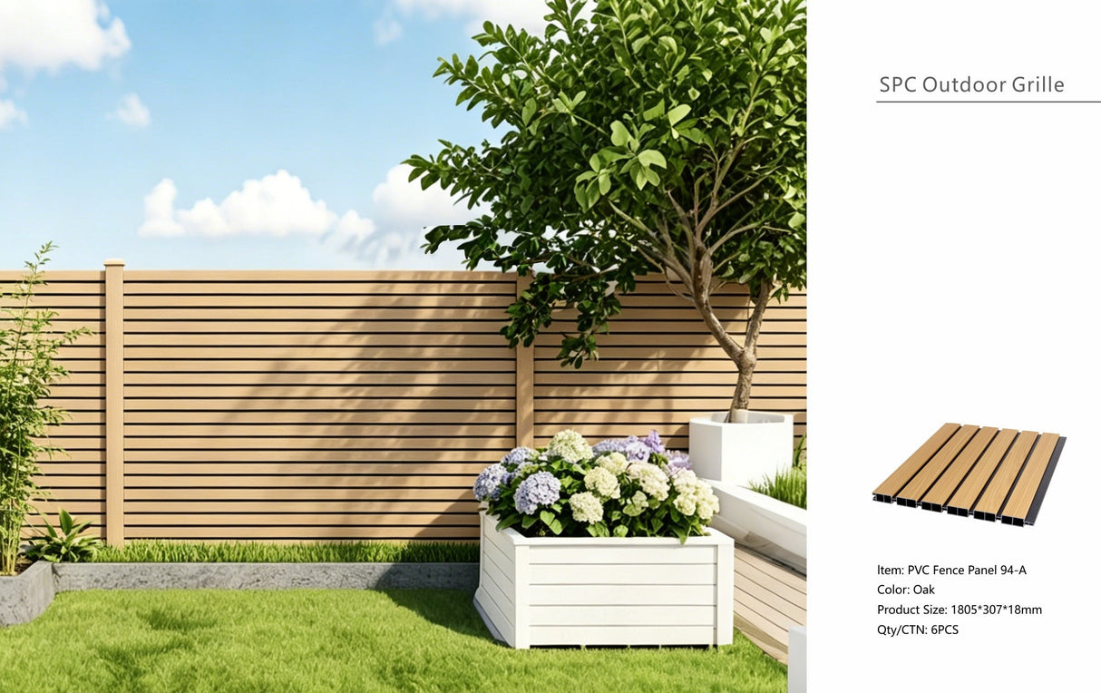 Oak Composite Outdoor Fencing 180cm