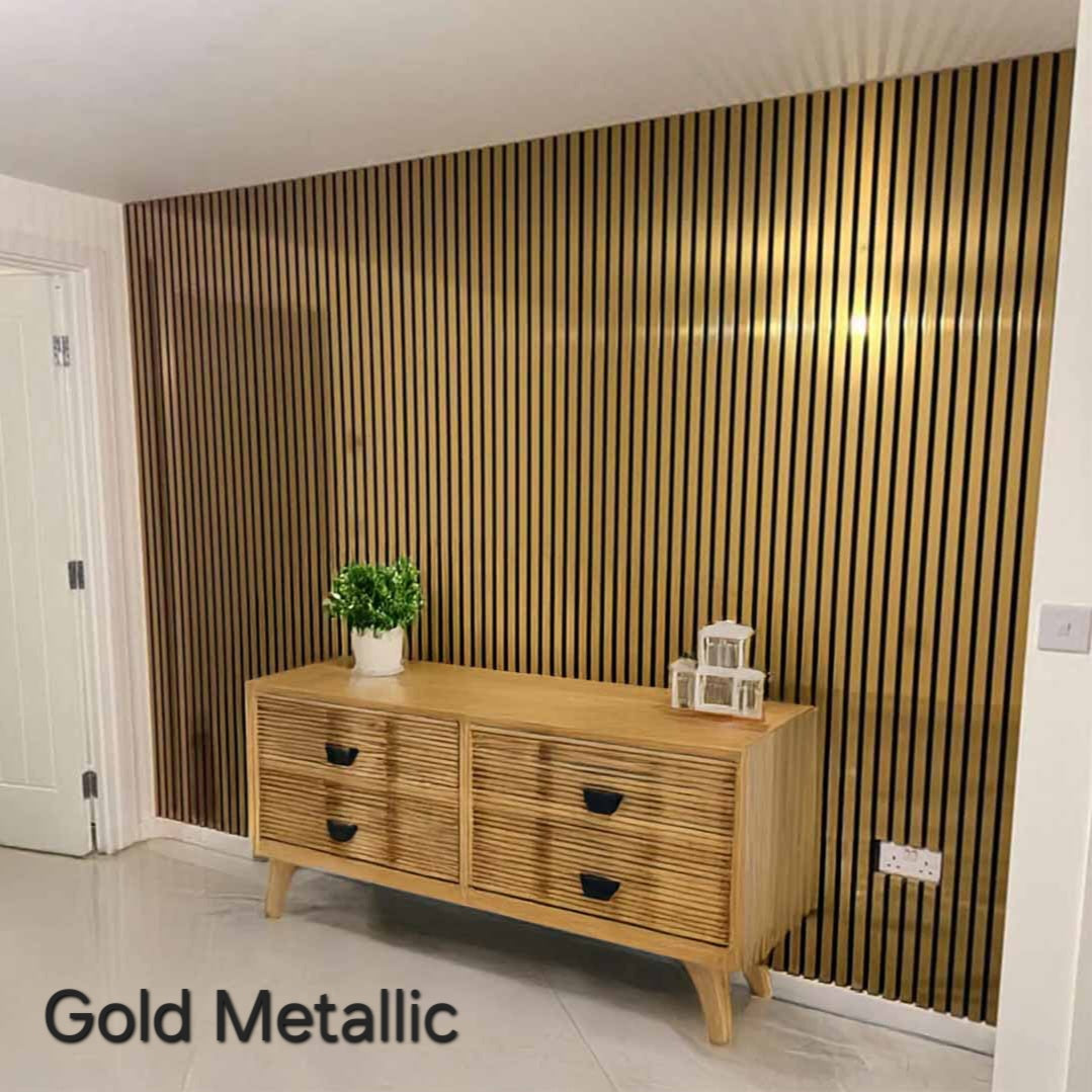 Shiny Gold Acoustic Panel