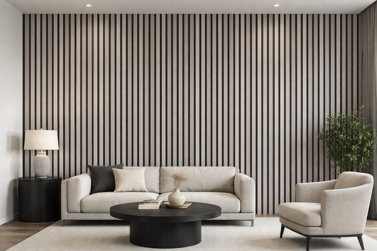 Light Grey PVC Slat Wall Panel