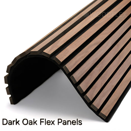 Dark Oak Flex Panels Premium Acoustic Wall Panel