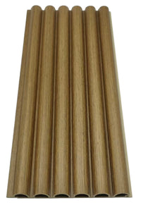 Dark Oak Fluted Tube Wall Panel