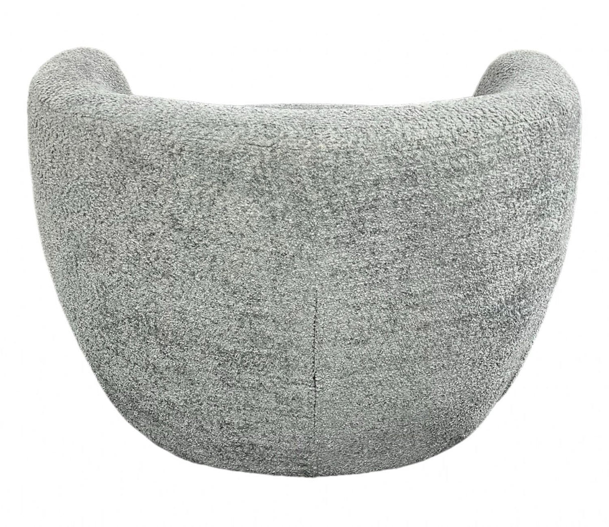 Modern Grey Boucle Swivel Tub Chair with 360 Degree Rotation