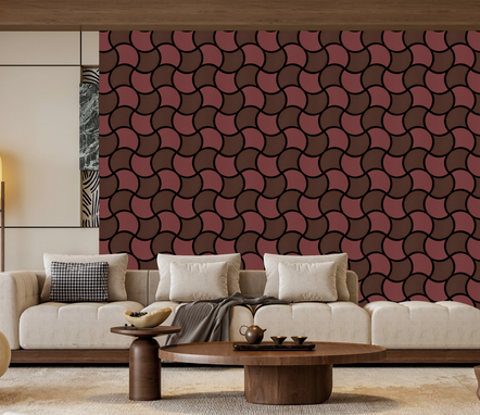 Wine Mosaic Acoustic Panel