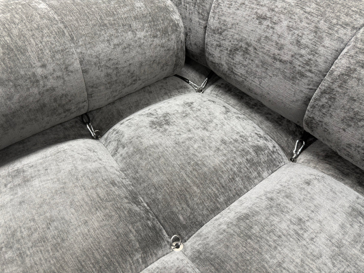 Modern Ivory Modular Compression Sofa