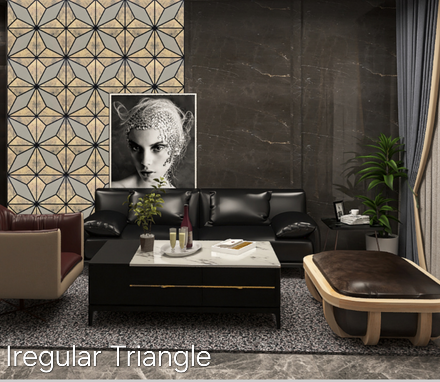 Irregular Triangle 2 Premium Acoustic Wall Panel