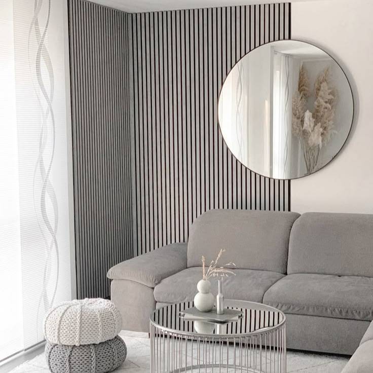 Grey Acoustic Wall Panel 60 x 280cm