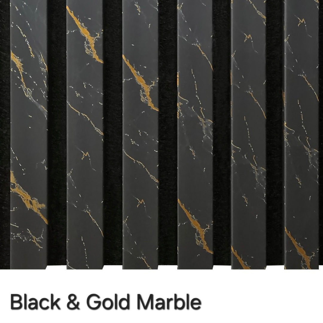 Black Marble Effect Acoustic Panel