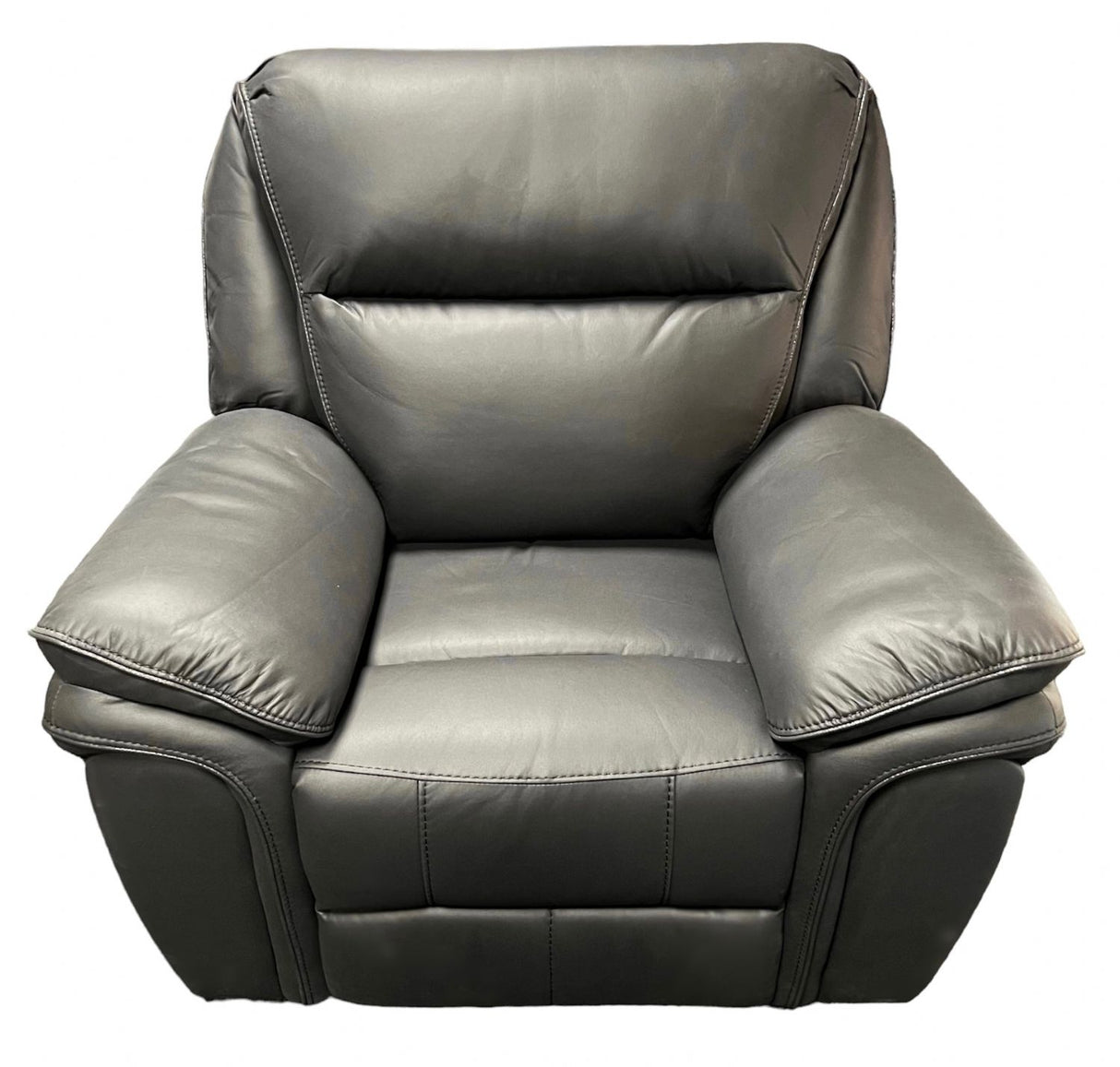 Modern Black Leather Fabric Upholstery Sofa Recliner Armchair