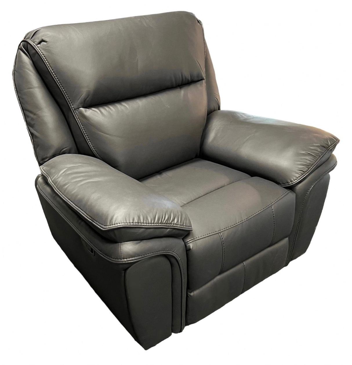 Modern Black Leather Fabric Upholstery Sofa Recliner Armchair