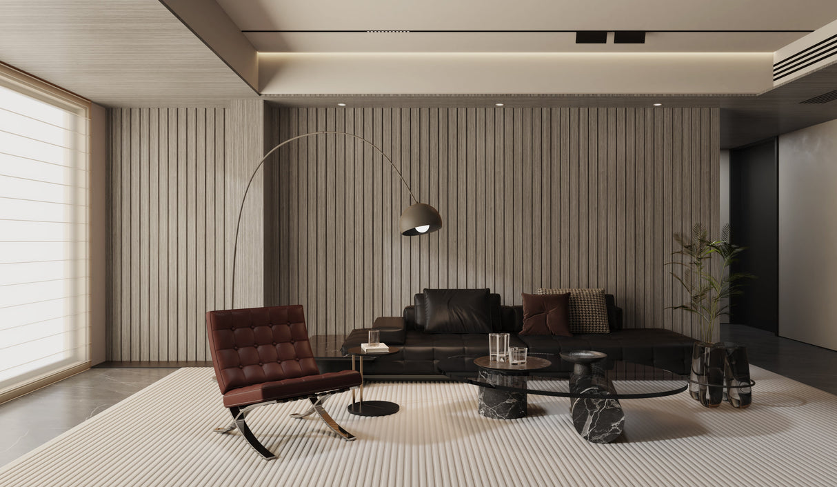 Grey PVC Slat Wall Panel