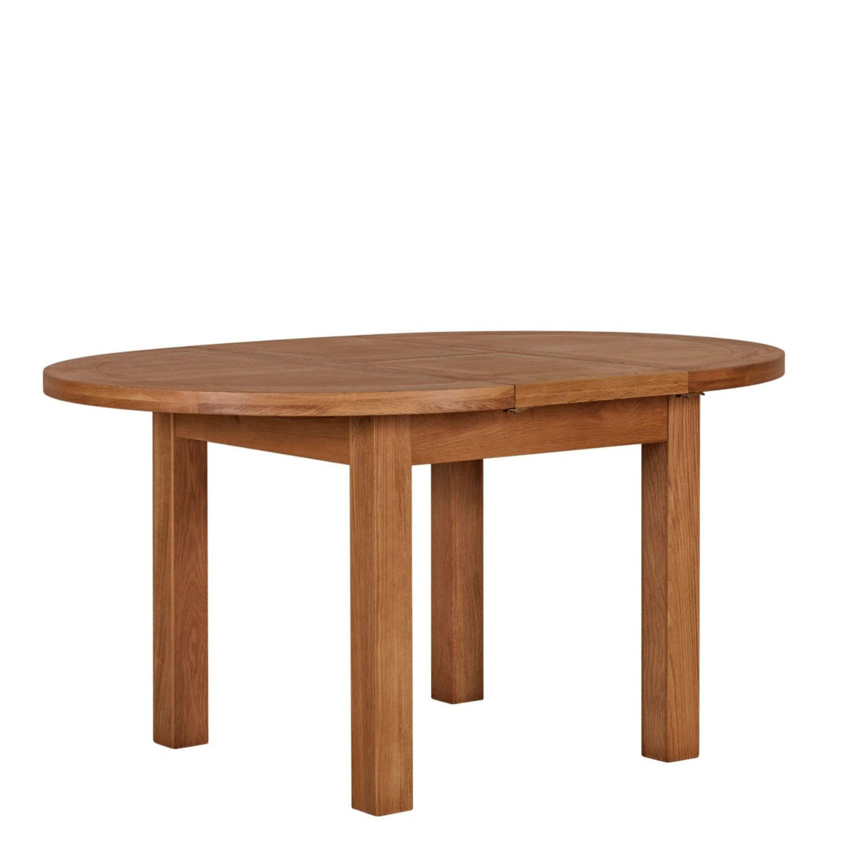 Natural Oak Round Extending Dining Table
