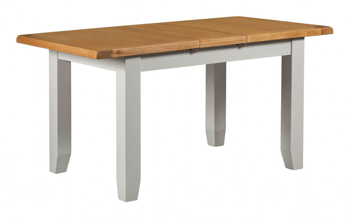 Modern Oak and Light Grey 1.4 m to 1.8m Rectangular Extending Dining Table