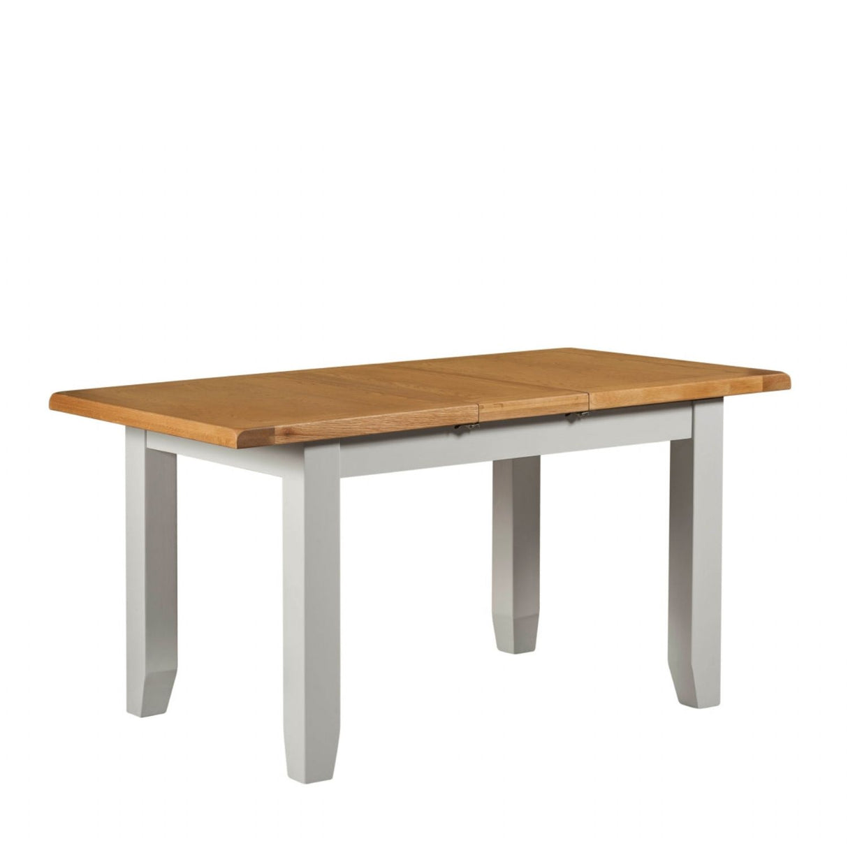 Modern Oak and Light Grey 1.4 m to 1.8m Rectangular Extending Dining Table
