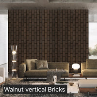 Walnut Bricks Premium Acoustic Wall Panel