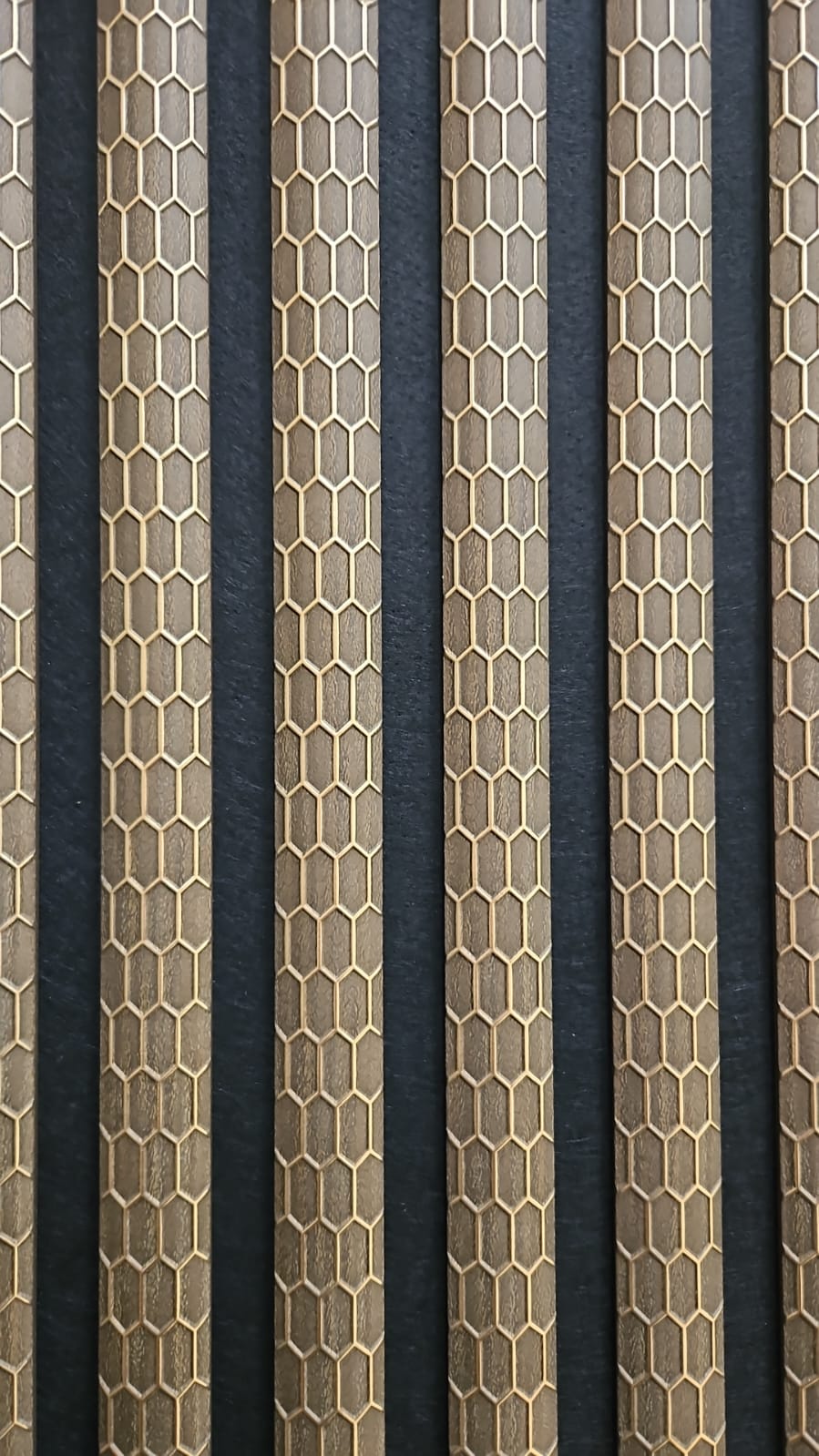 Dark Oak Honeycomb Acoustic Panel