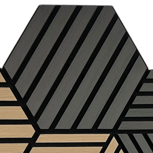 Dark Grey Line Acoustic Panel