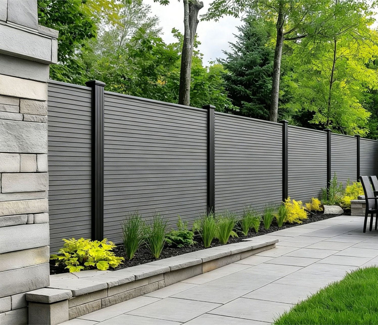 Grey Oak Composite Outdoor Fencing 16 x 180cm