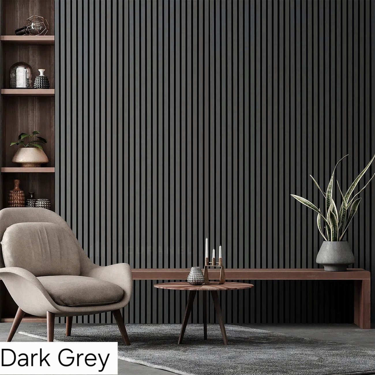 Dark Grey Acoustic Panel