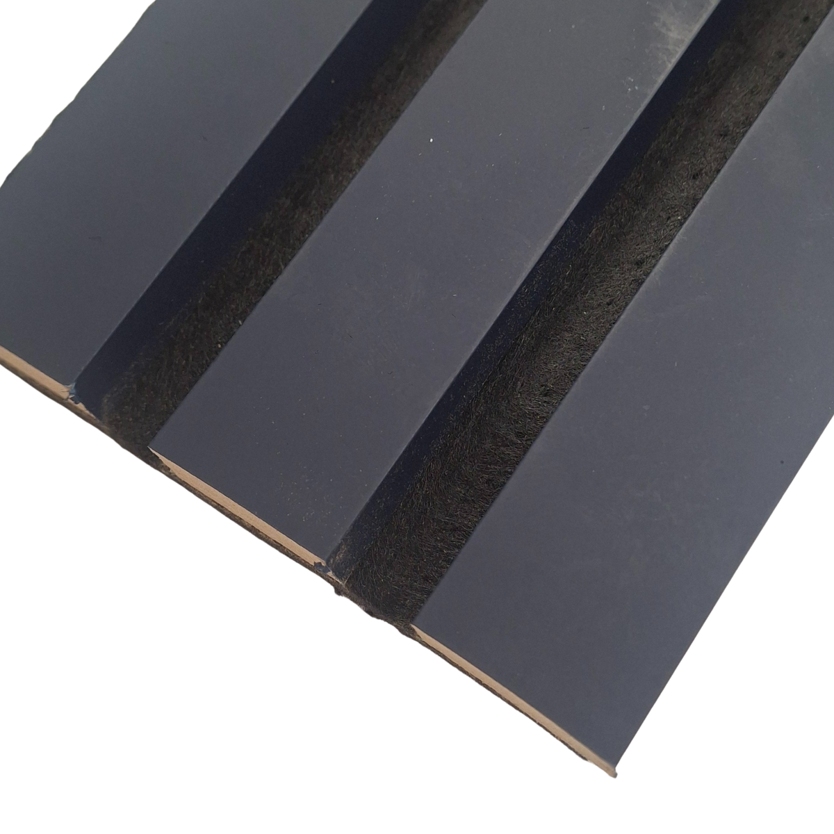 Coloured Acoustic Standard Slat Wall Panels - 3 sided - 240cm x 32cm (2 pack)