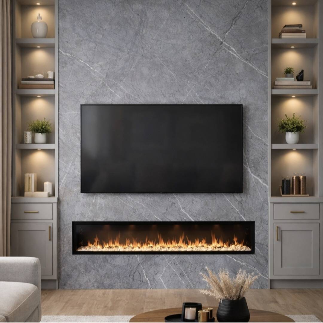 Grey Marble PVC Wall Panel 60 x 240cm