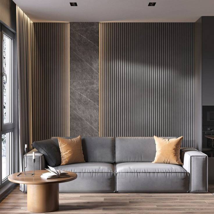 Dark Grey Acoustic Panel 60 x 240cm