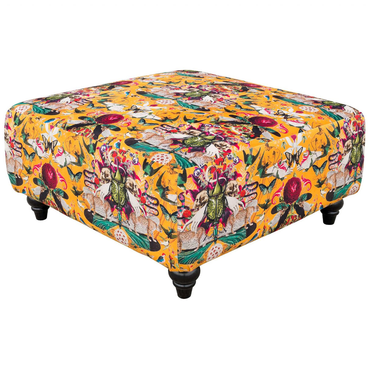 Square Fabric Pattern Pouffe – Myrtle & Mary Divine Curio