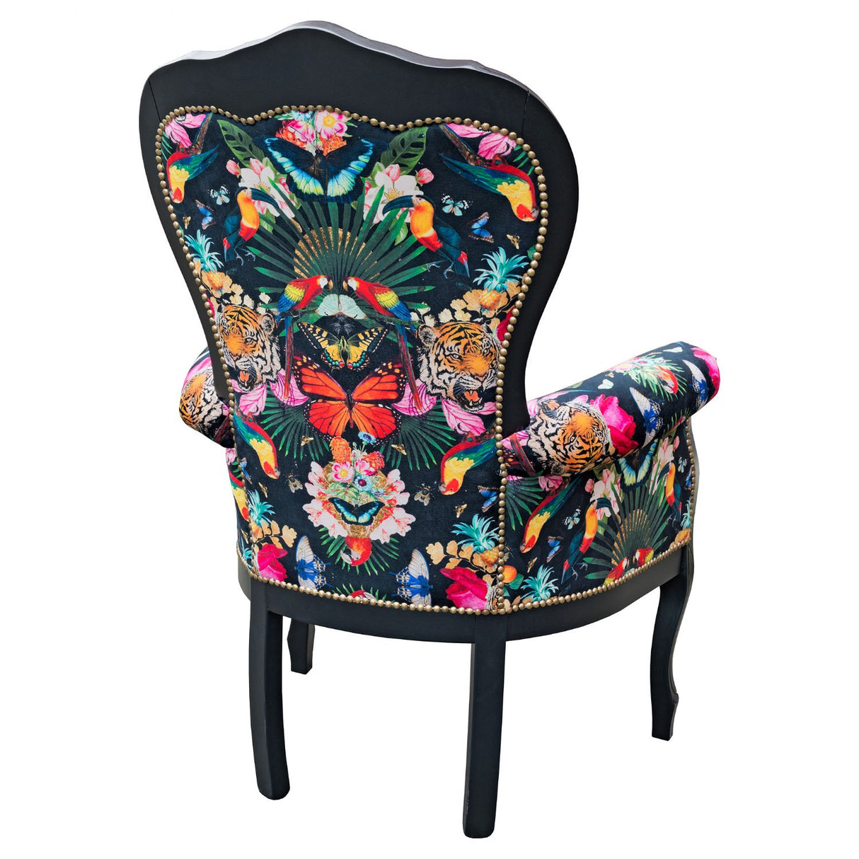 Michael Crested Lounge Chair Myrtle And Mary Paradise Lost Noir