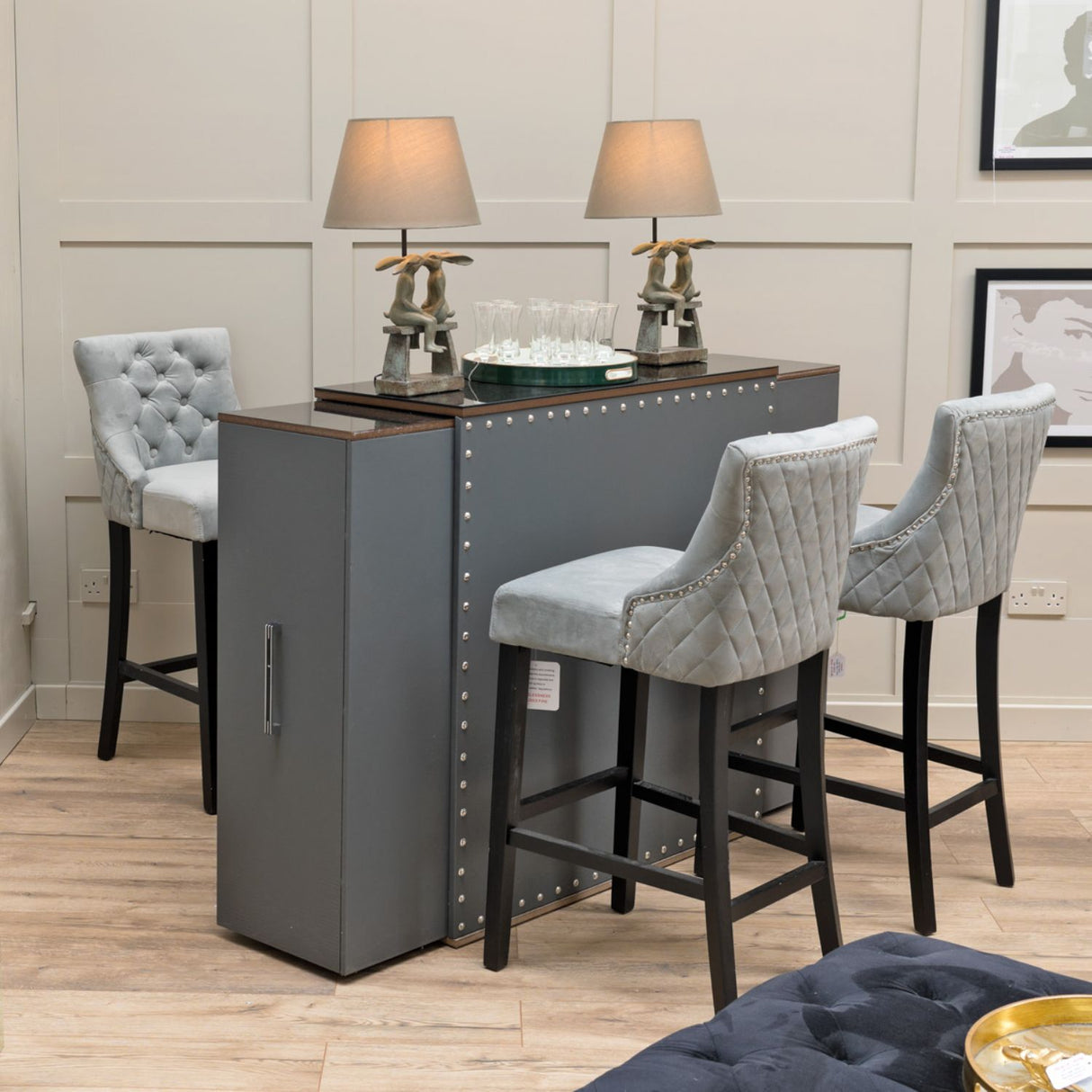 Alabama Extending Grey Breakfast Bar
