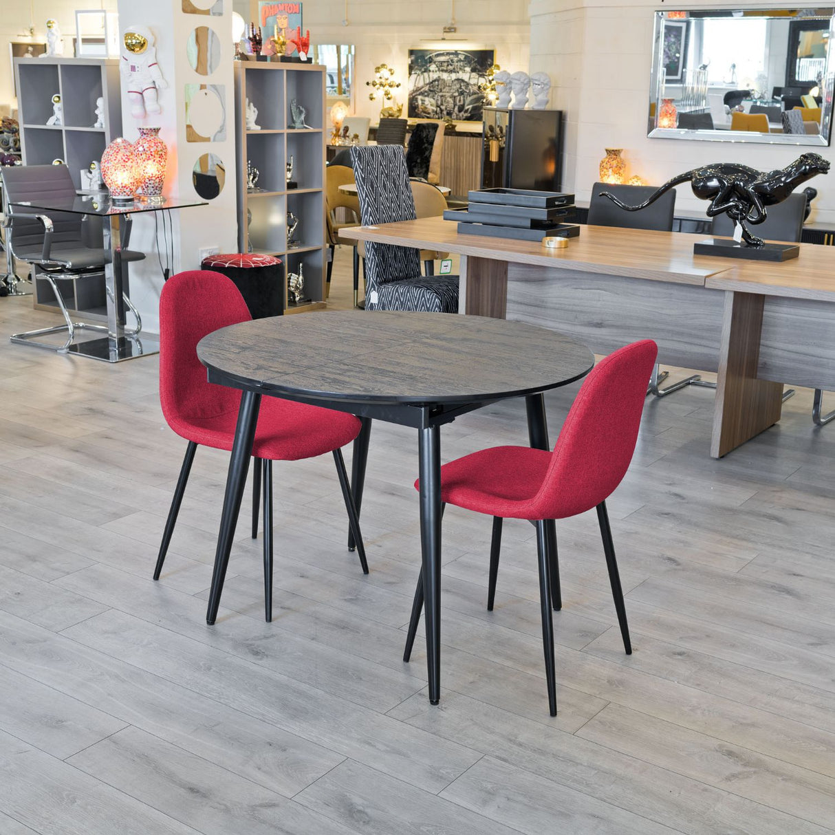 Thornton Black Extending Dining Table