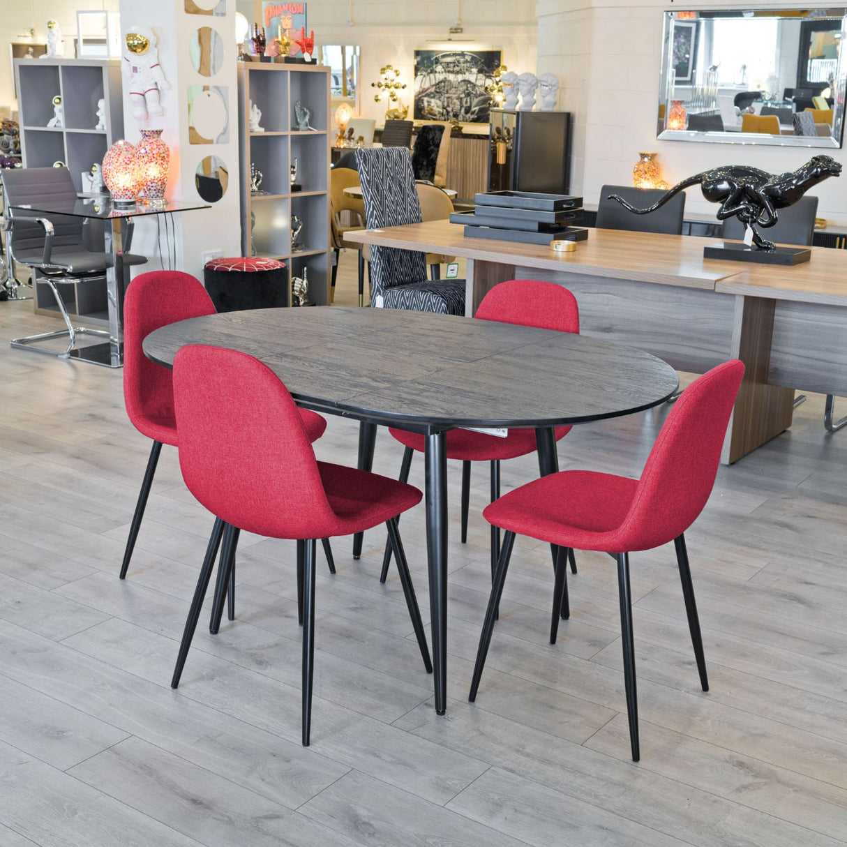 Thornton Black Extending Dining Table