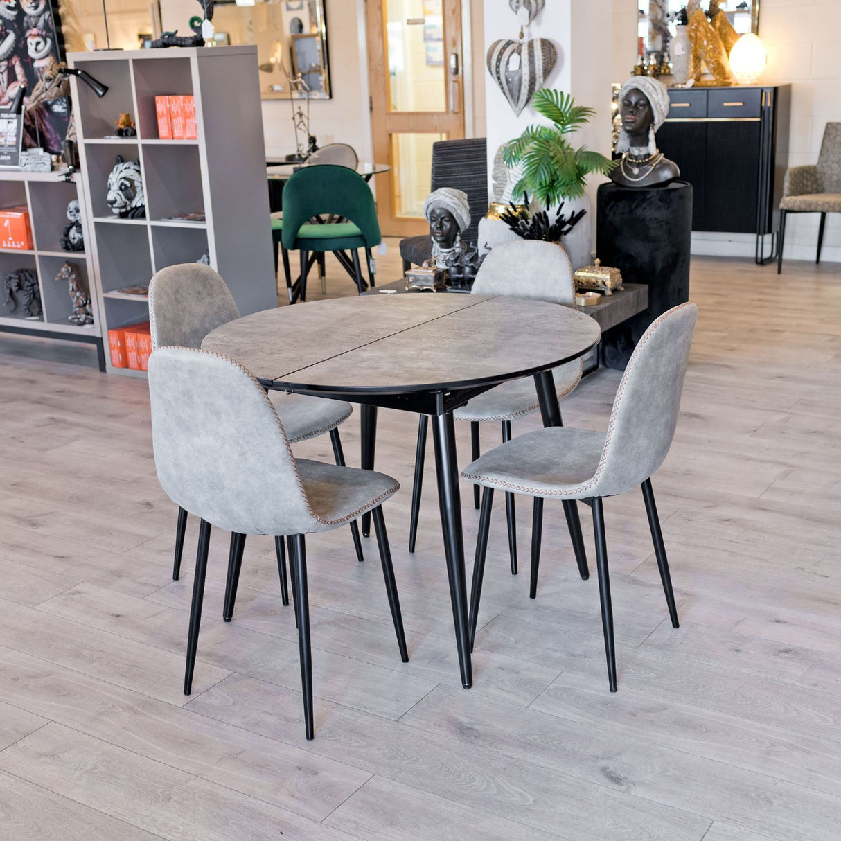Thornton Grey Extending Dining Table