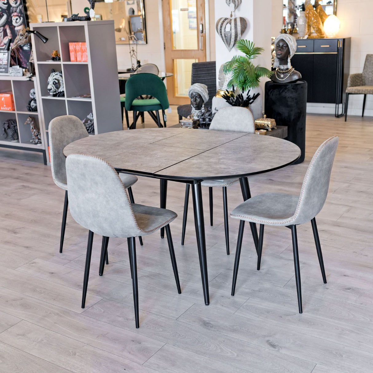 Thornton Grey Extending Dining Table