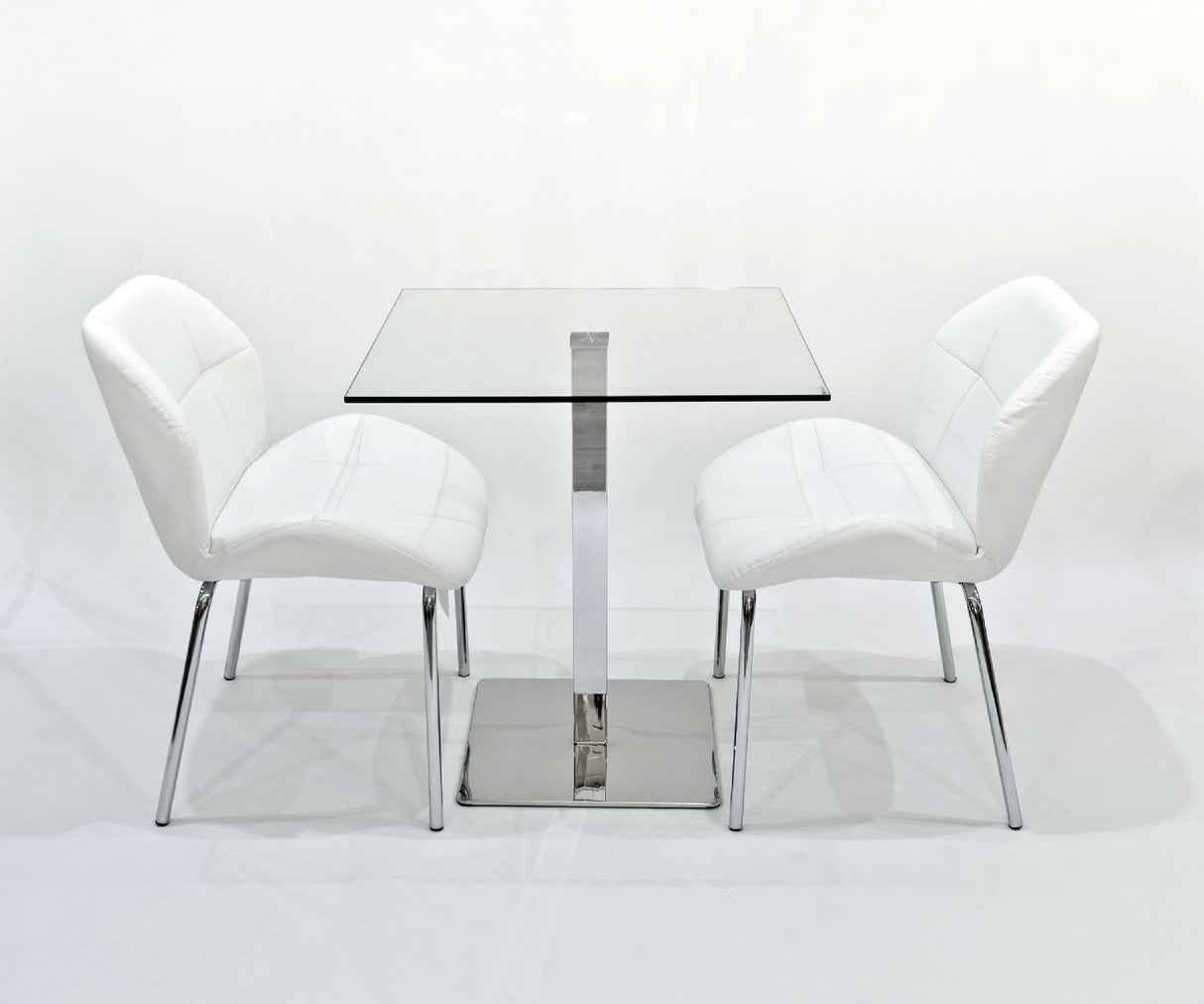Dinky White Bistro Chairs – Set of 2