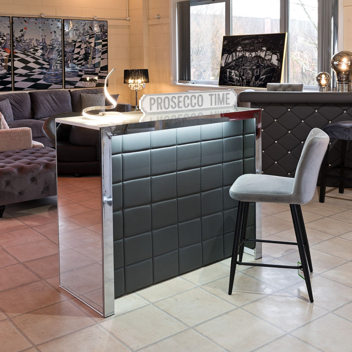 Grey Hollywood Bar
