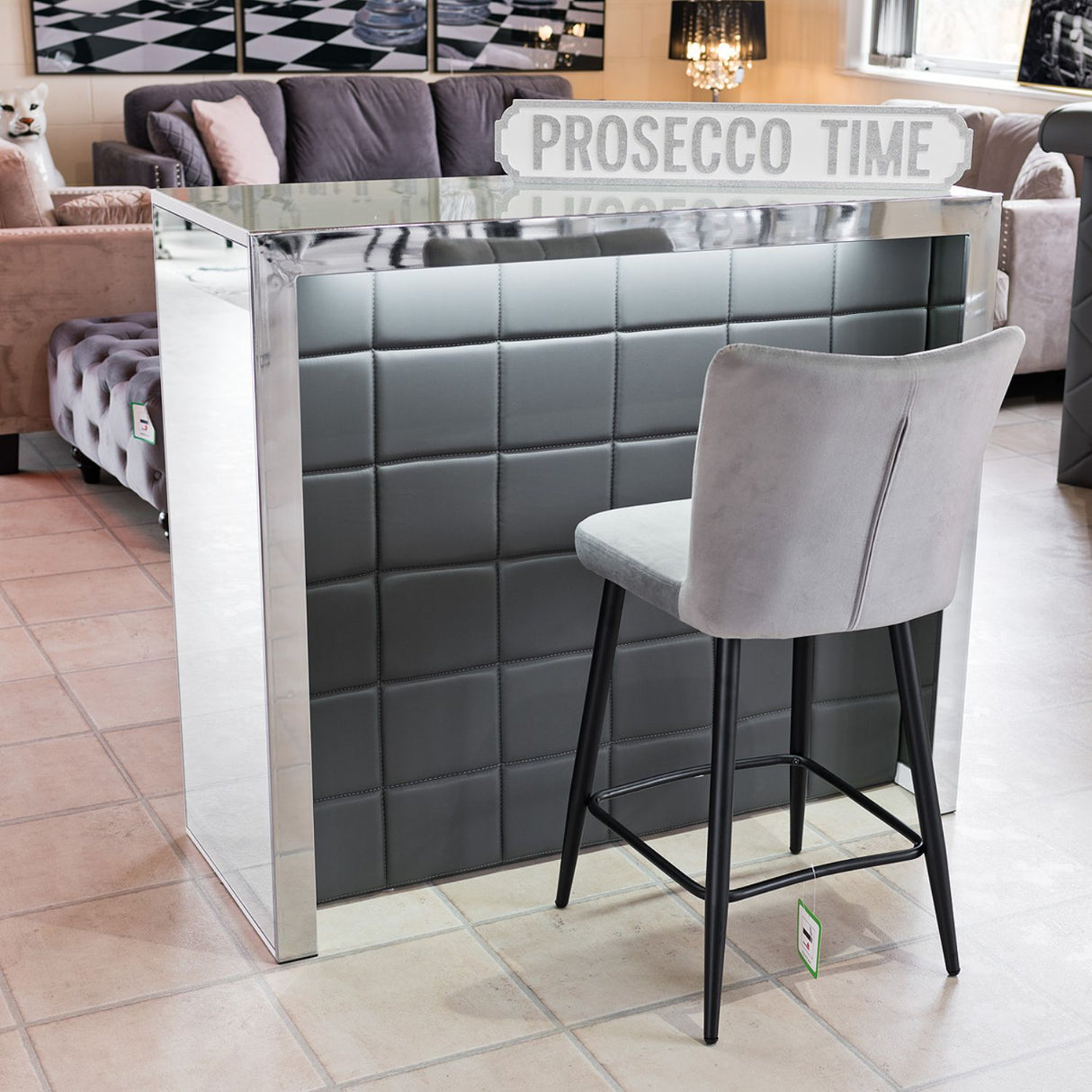 Grey Hollywood Bar