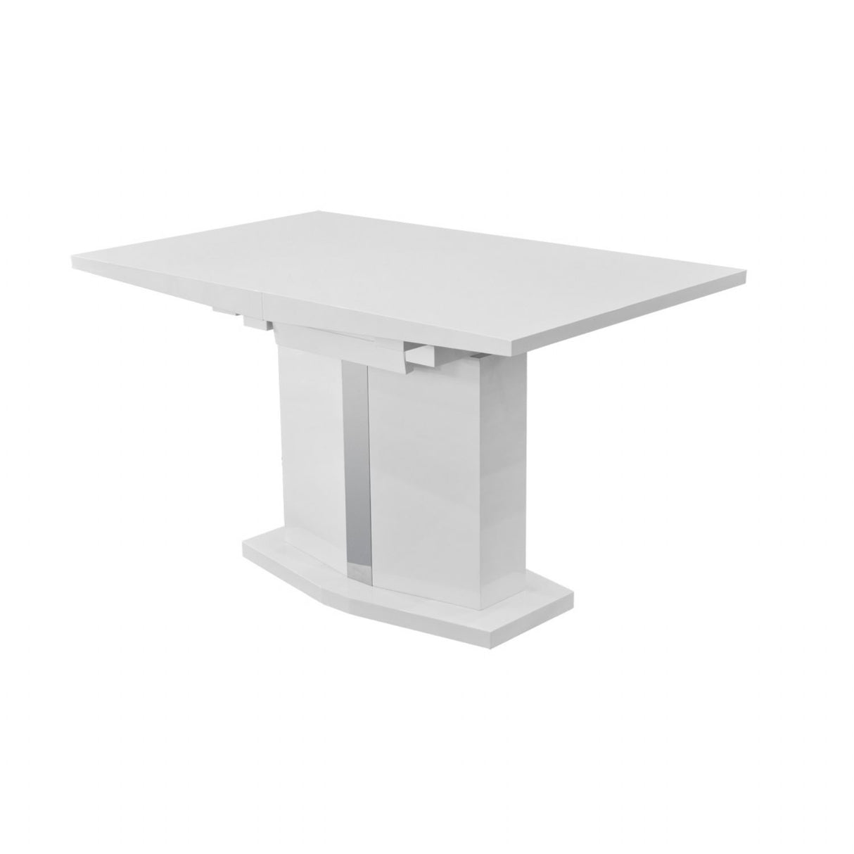 High Gloss White Extending Dining Table