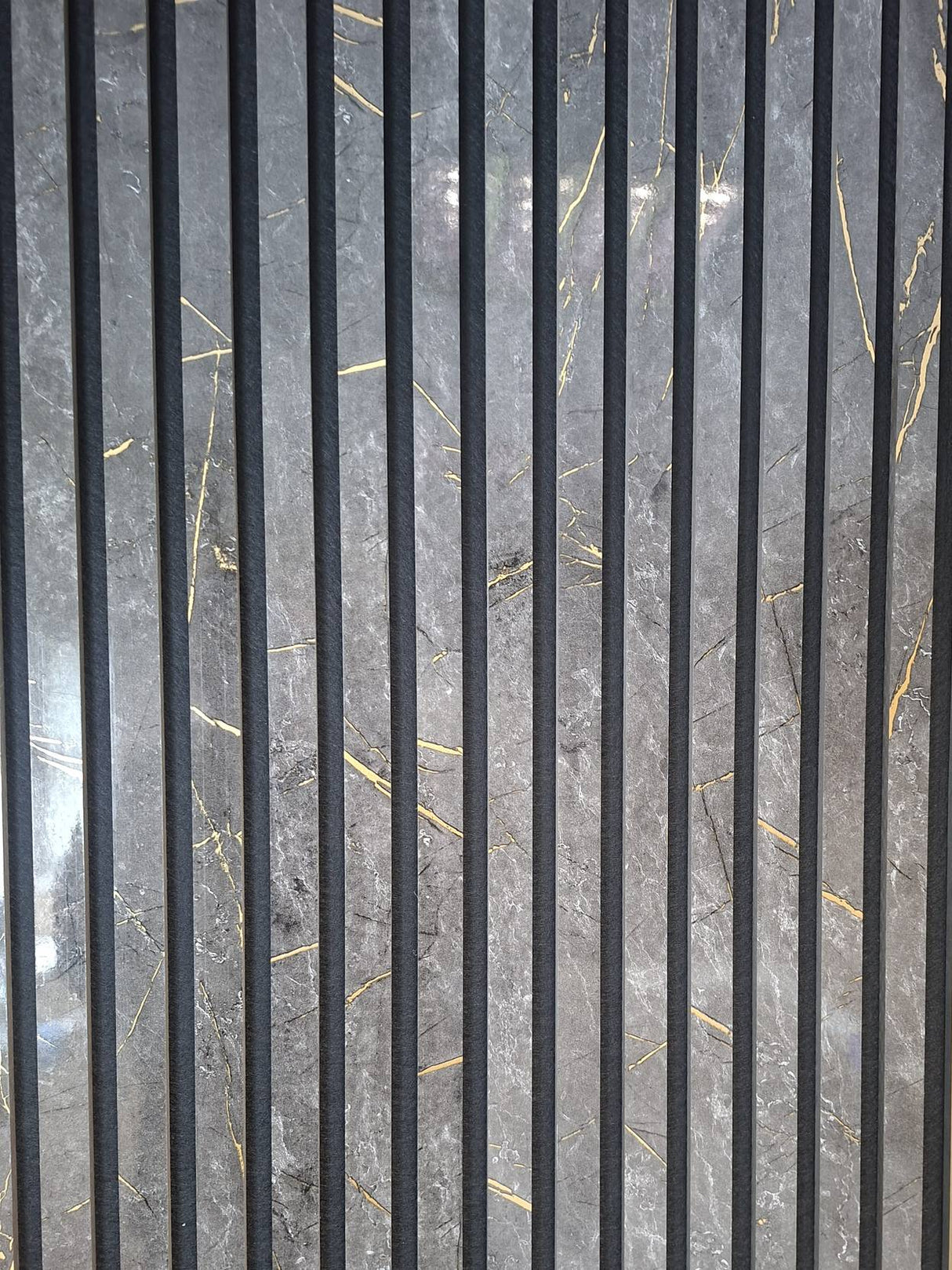Gold and Black Marble Acoustic Wall Panel 60 x 280cm