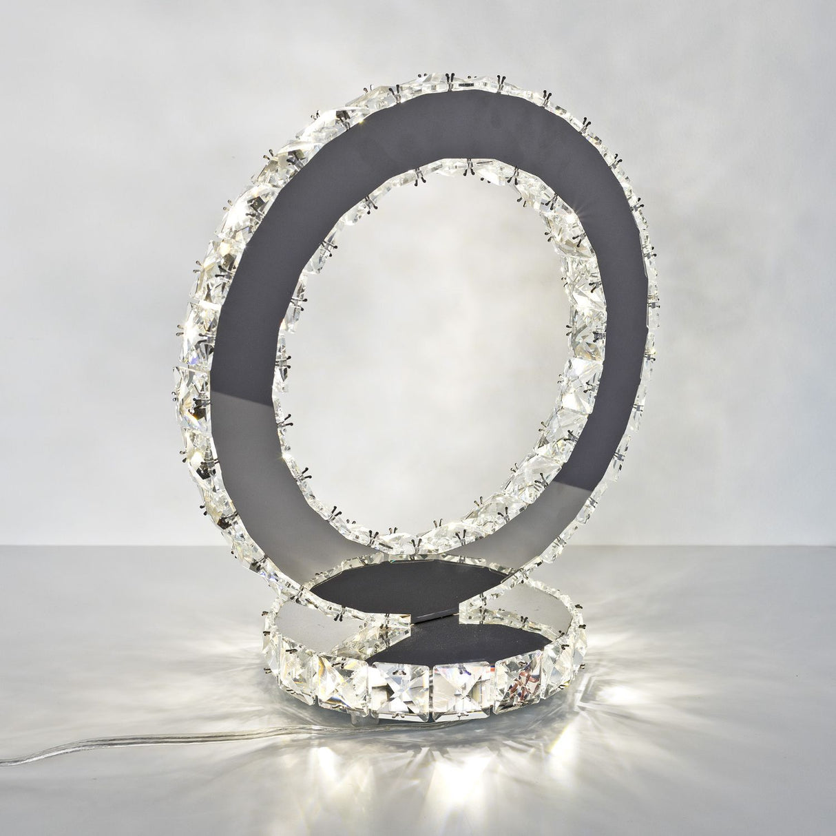 Glass Crystal Ring Light
