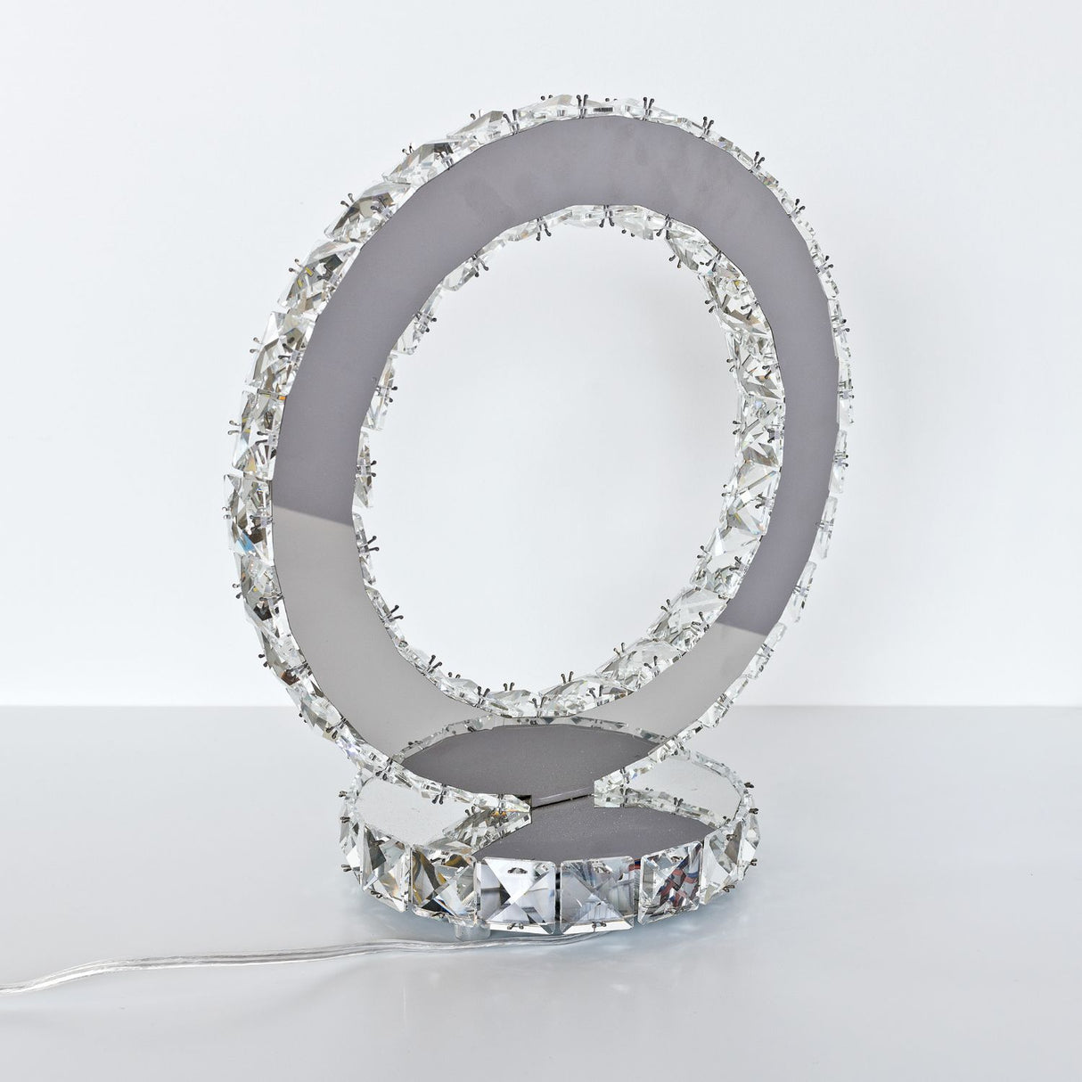 Glass Crystal Ring Light