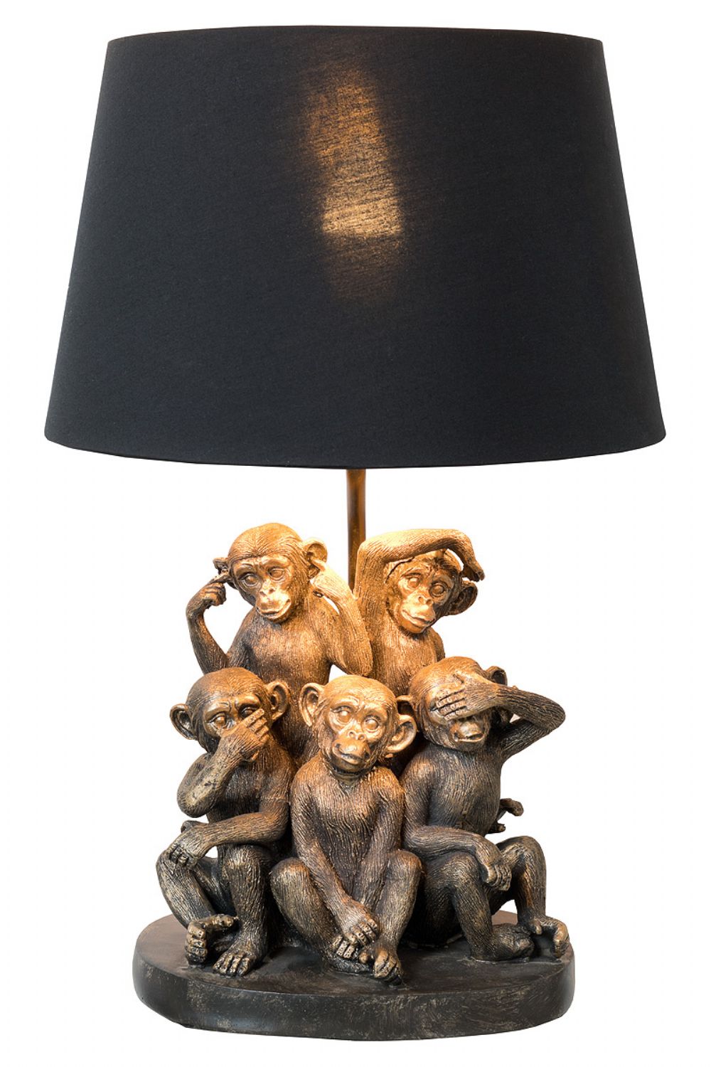 Five Monkey Troop Table Lamp