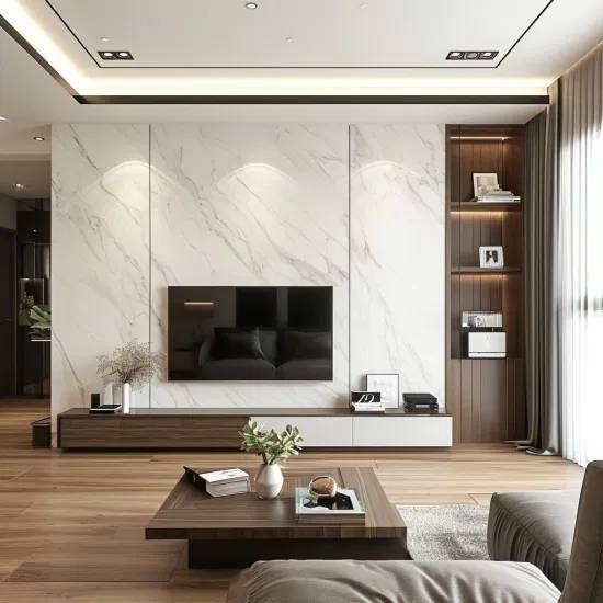 White Marble Decorative PVC Wall Panel 60 x 240cm